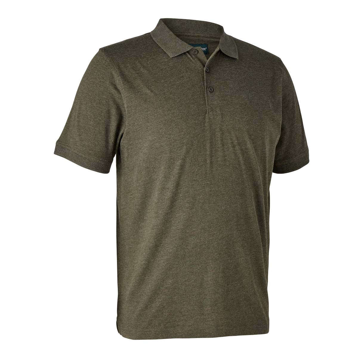 Deerhunter Gunnar Polo Shirt - Adventure Green Melange Deerhunter Gunnar Polo Shirt - Adventure Green Melange