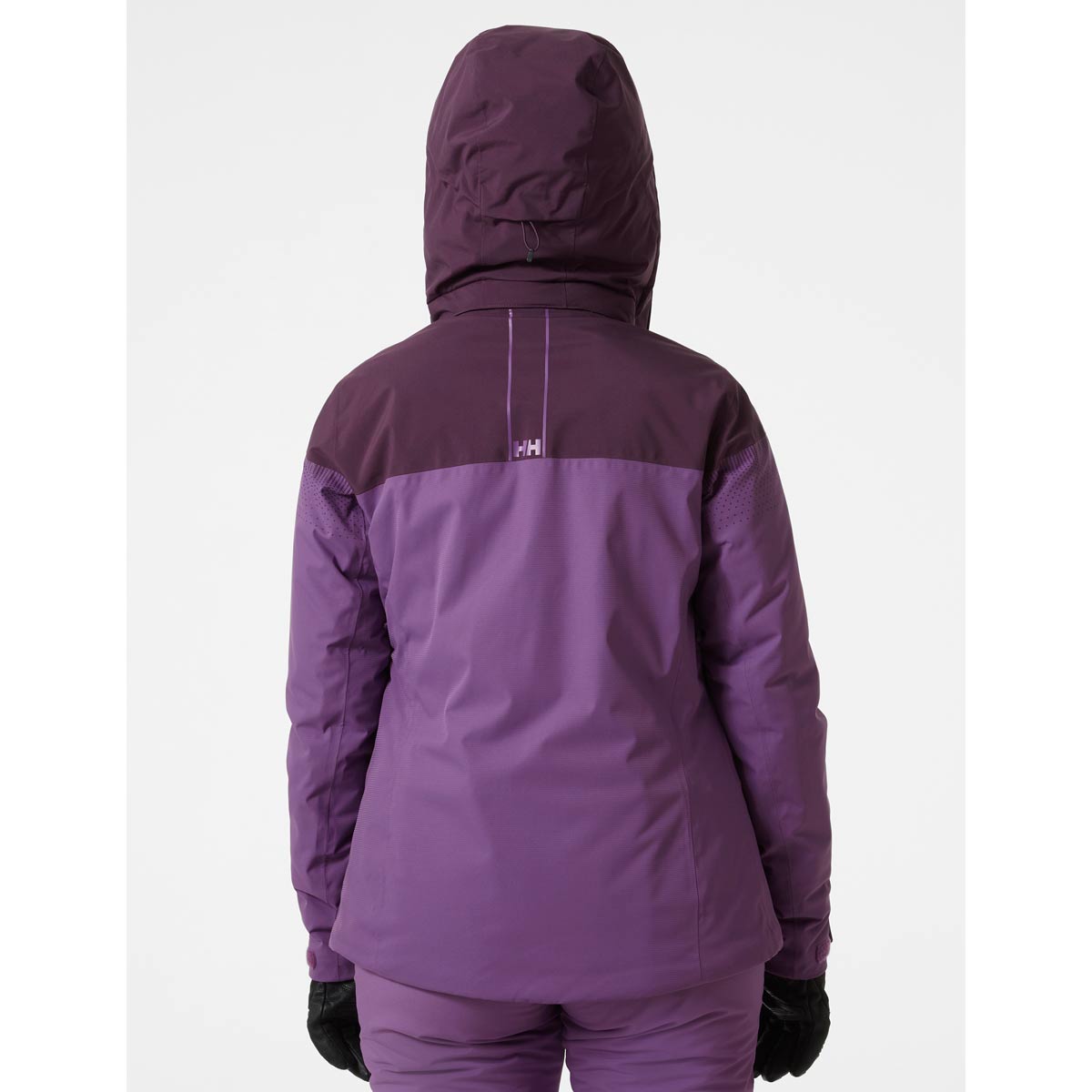 Helly Hansen Women's Motionista Lifaloft Ski Jacket - Crushed Grape Rear Helly Hansen Women's Motionista Lifaloft Ski Jacket - Crushed Grape Rear