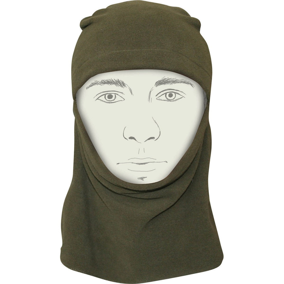 Jack Pyke Fleece Head Over - Olive Green Jack Pyke Fleece Head Over - Olive Green
