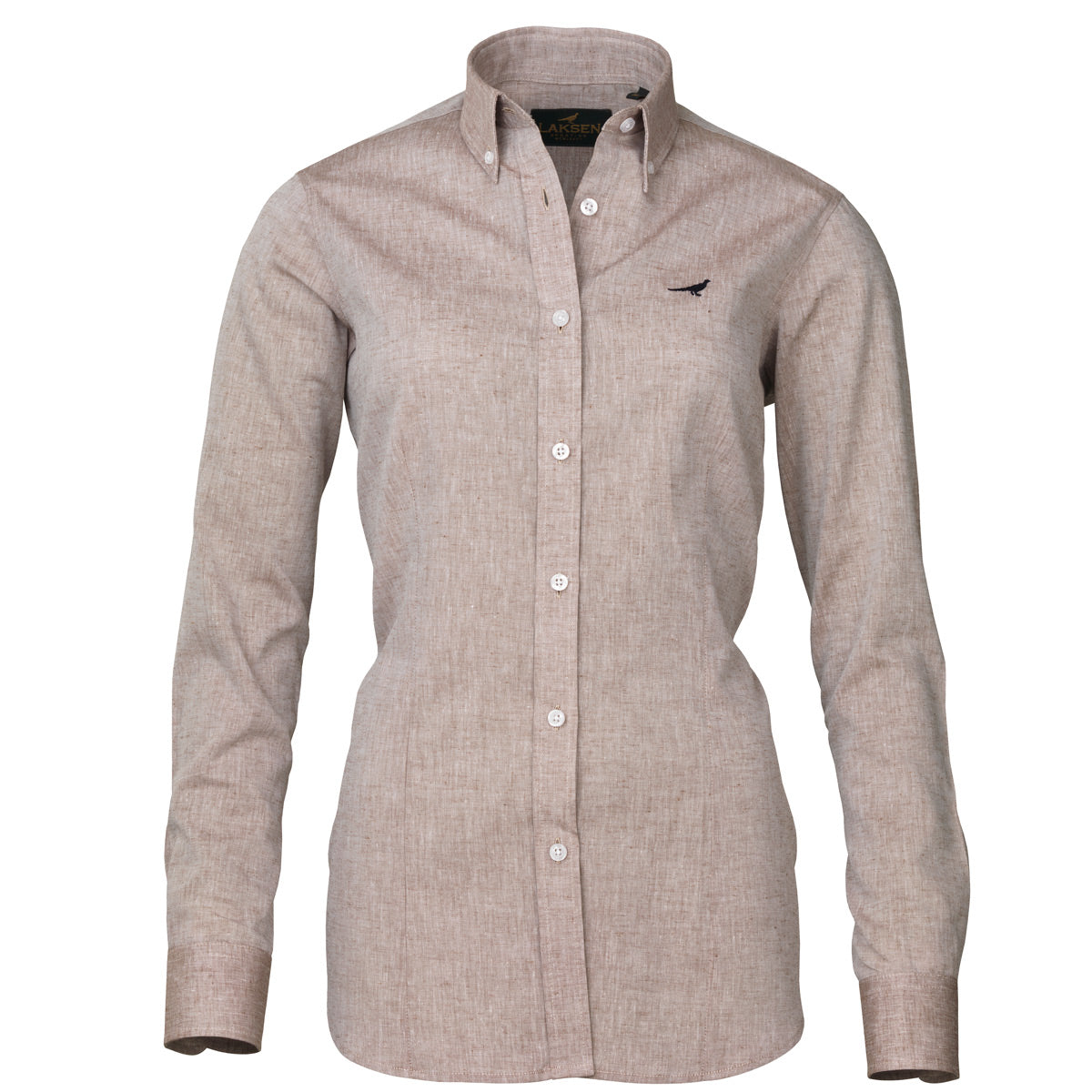 Laksen Ladies Bath Linen Shirt - Camel Laksen Ladies Bath Linen Shirt - Camel