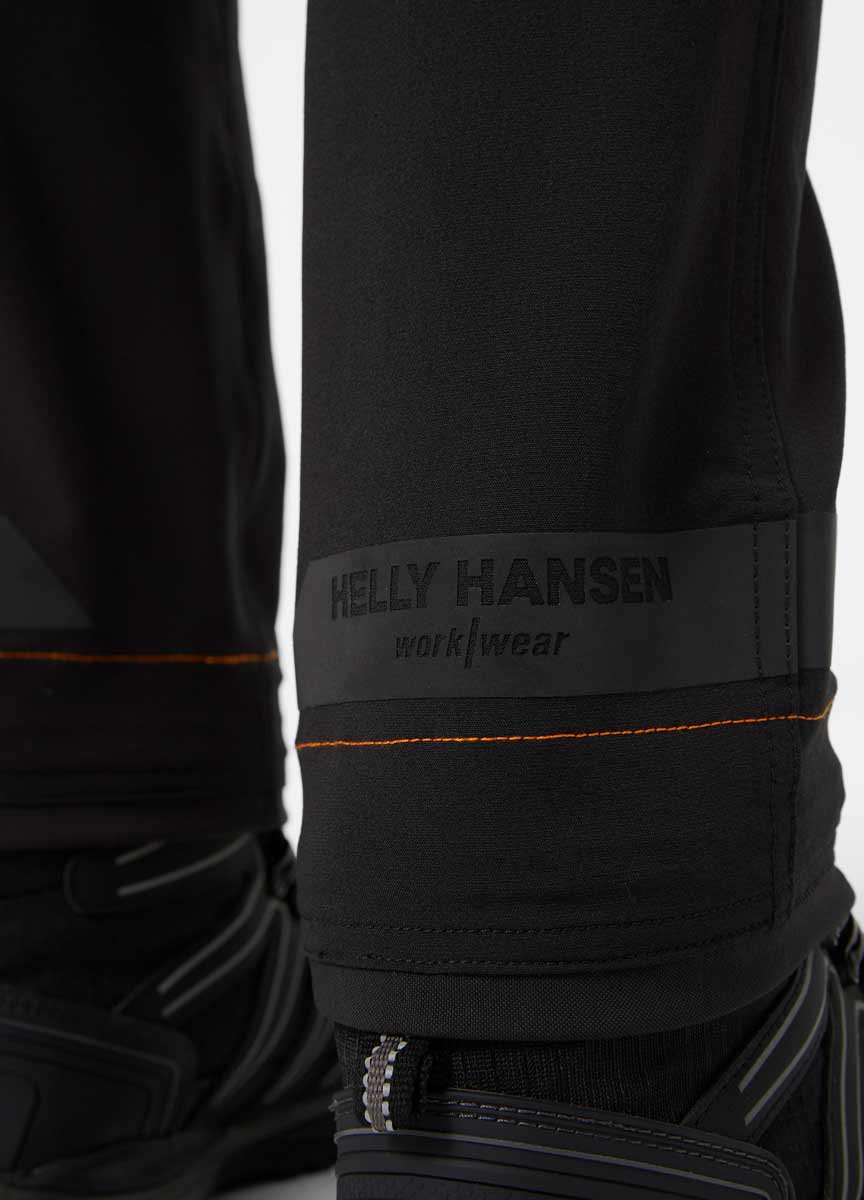 Helly Hansen Kensington Service Pant - Black Hem detail Helly Hansen Kensington Service Pant - Black Hem detail