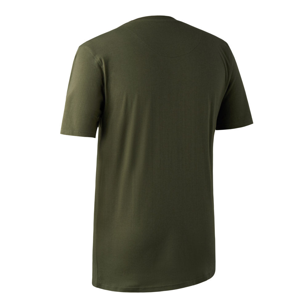 Deerhunter T-Shirt 2-Pack - Green - Rear Deerhunter T-Shirt 2-Pack - Green - Rear