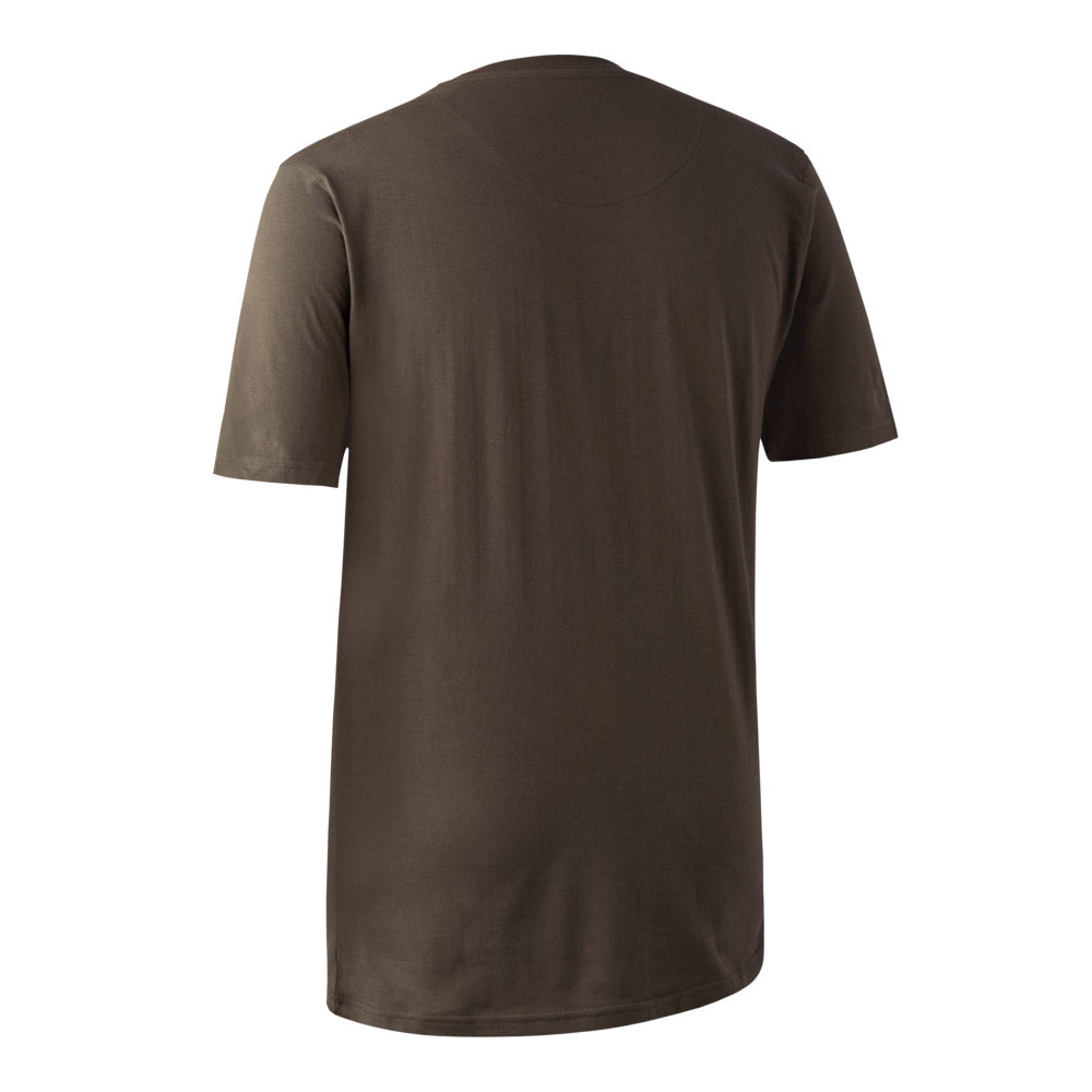 Deerhunter T-Shirt 2-Pack - Brown Leaf - Rear Deerhunter T-Shirt 2-Pack - Brown Leaf - Rear