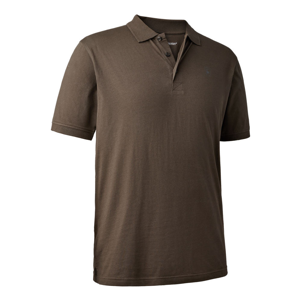 Deerhunter Christian Polo Shirt - Brown Leaf Deerhunter Christian Polo Shirt - Brown Leaf