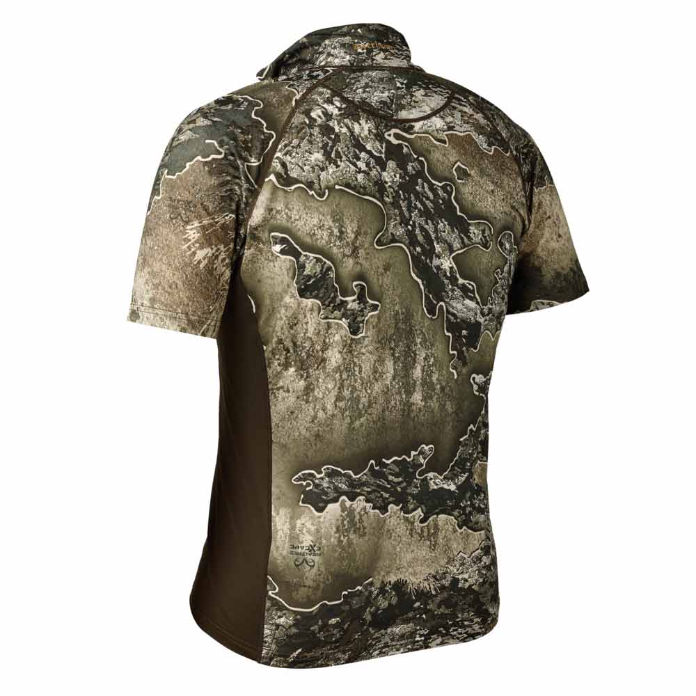 Deerhunter Excape Insulated T-Shirt With Zip-Neck - Realtree Excape - Rear Deerhunter Excape Insulated T-Shirt With Zip-Neck - Realtree Excape - Rear
