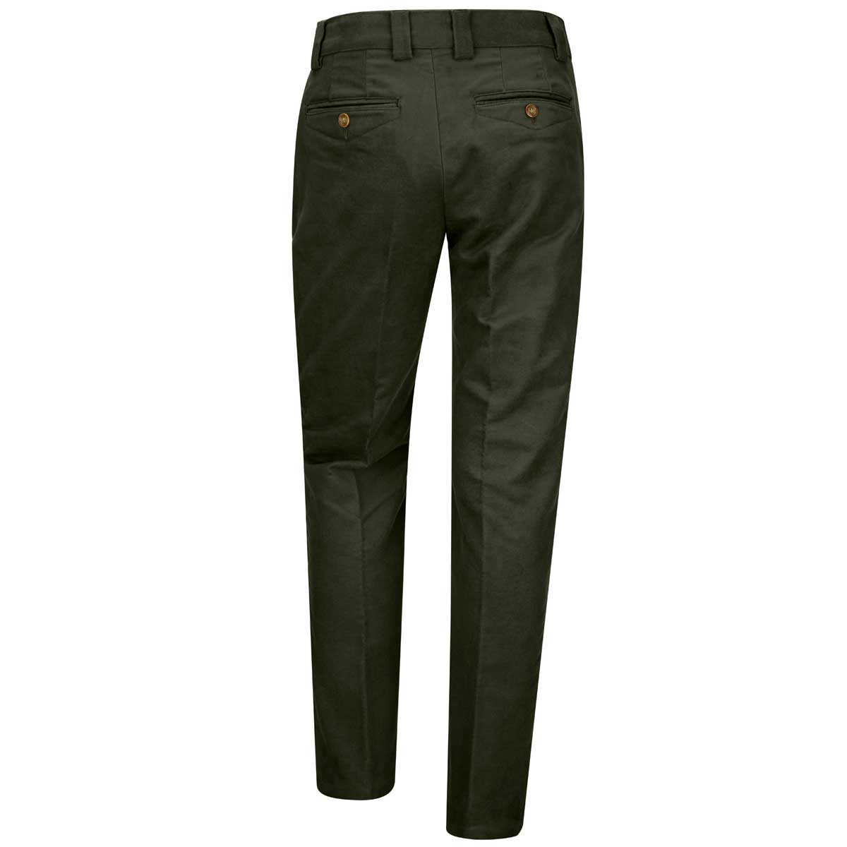 Hoggs of Fife Carrick Technical Stretch Moleskin Trousers - Dark Olive - Back Hoggs of Fife Carrick Technical Stretch Moleskin Trousers - Dark Olive - Back