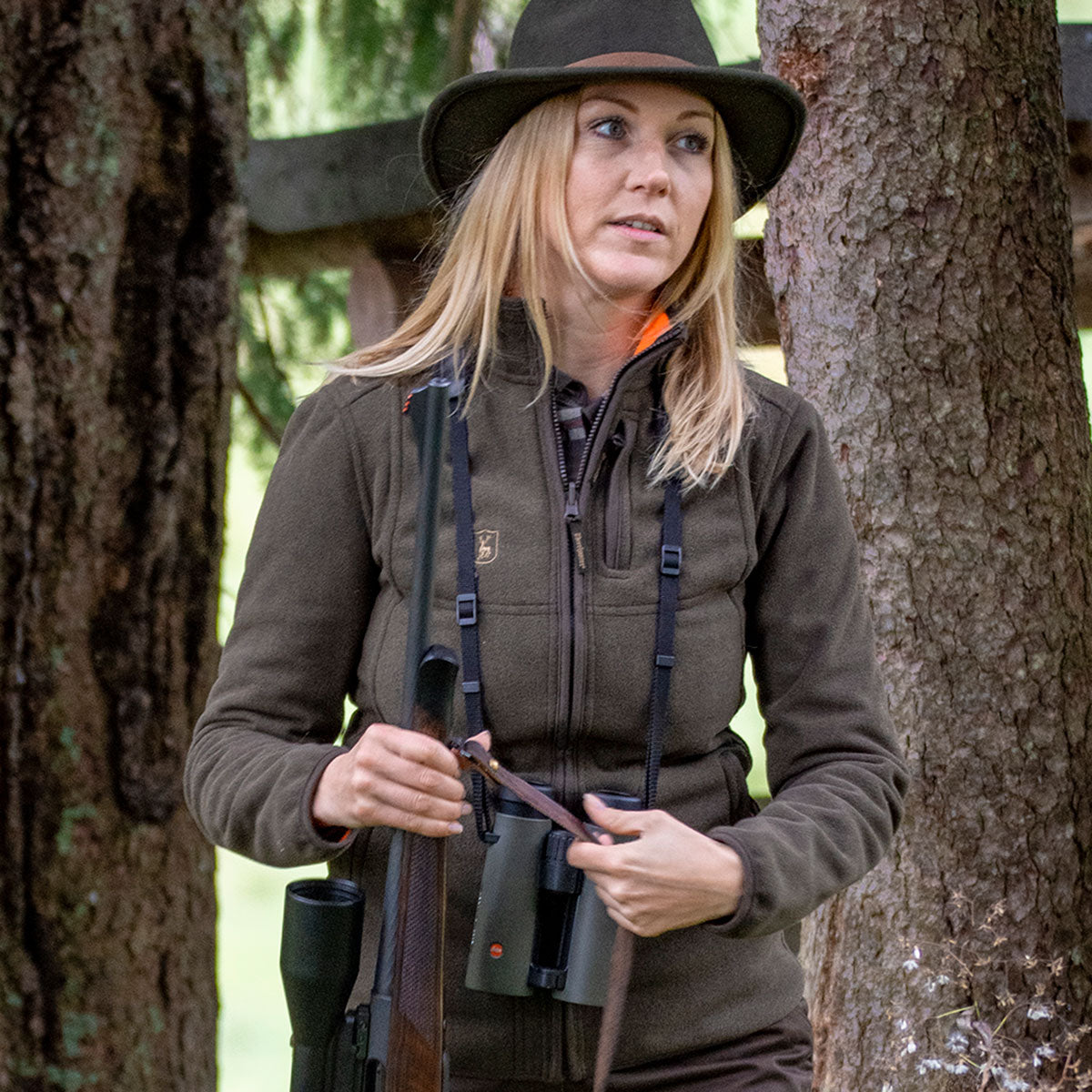 Deerhunter Lady Pam Bonded Fleece Jacket - On Model Deerhunter Lady Pam Bonded Fleece Jacket - On Model