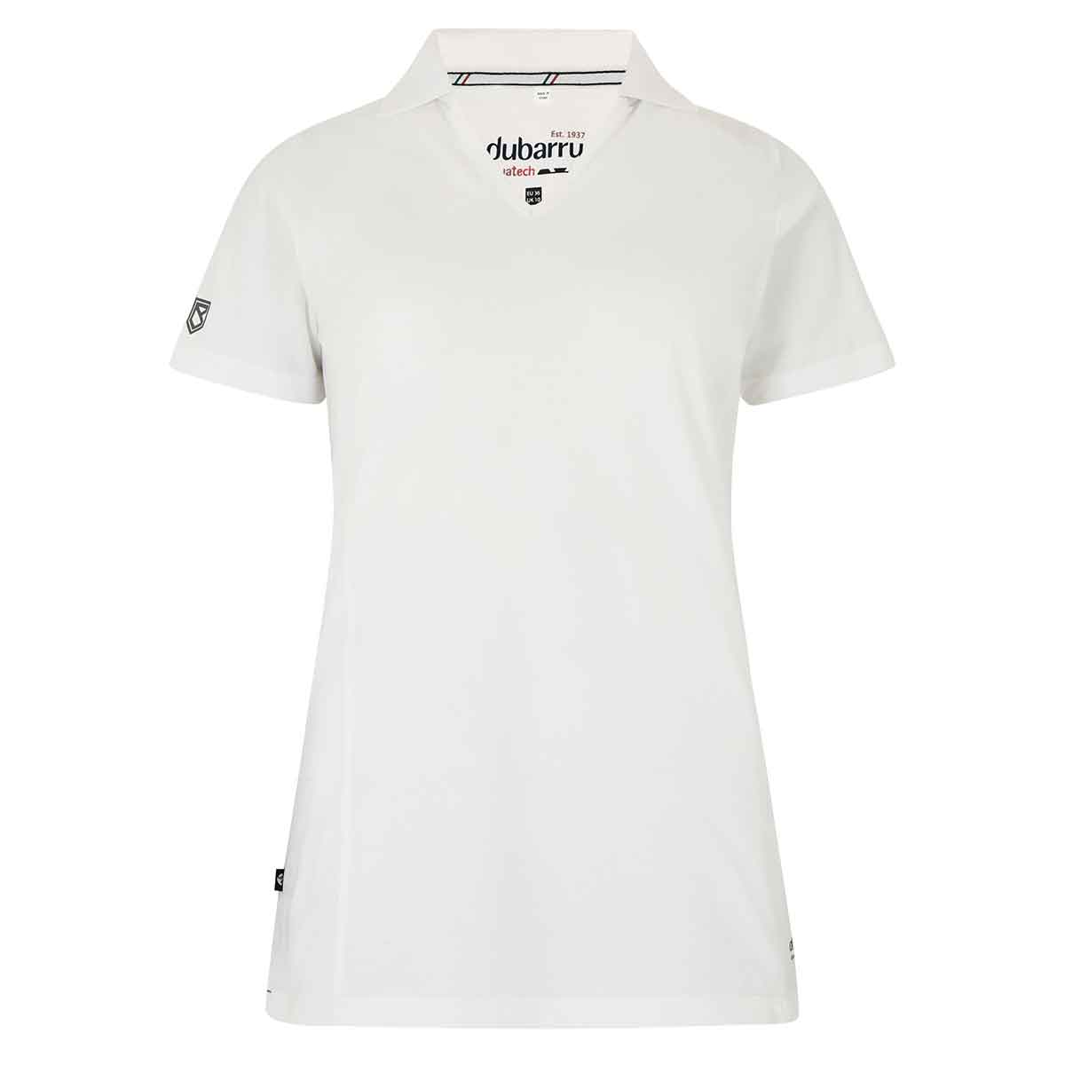 Dubarry Seville Women's V-neck Polo white Dubarry Seville Women's V-neck Polo white