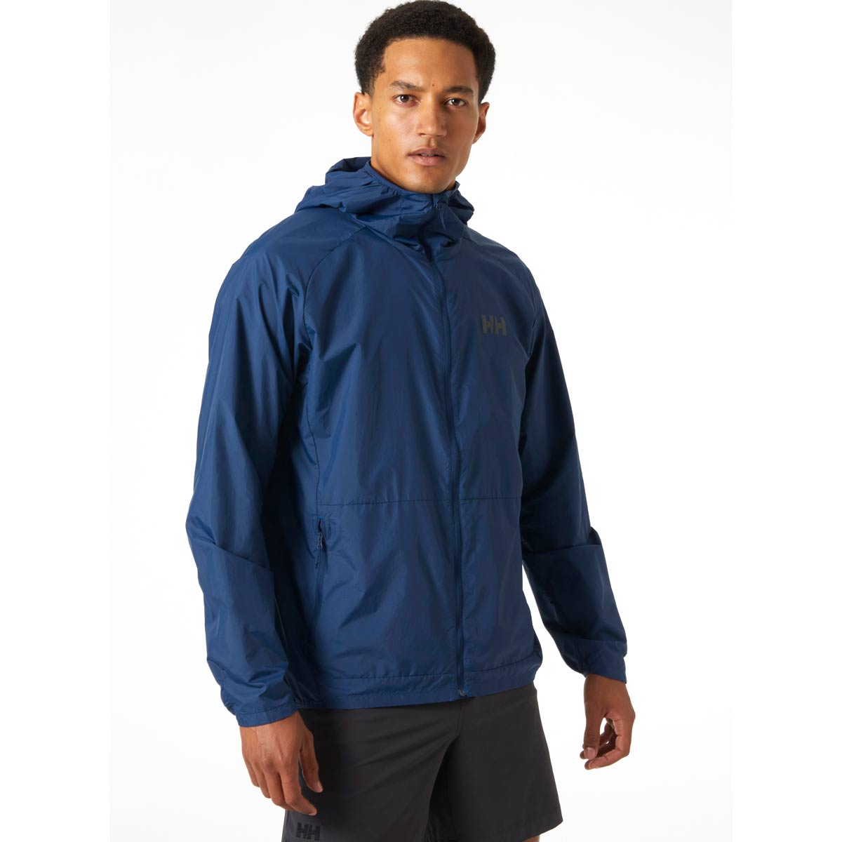 Helly Hansen Men's Roam Jacket - Ocean Blue - Front Helly Hansen Men's Roam Jacket - Ocean Blue - Front
