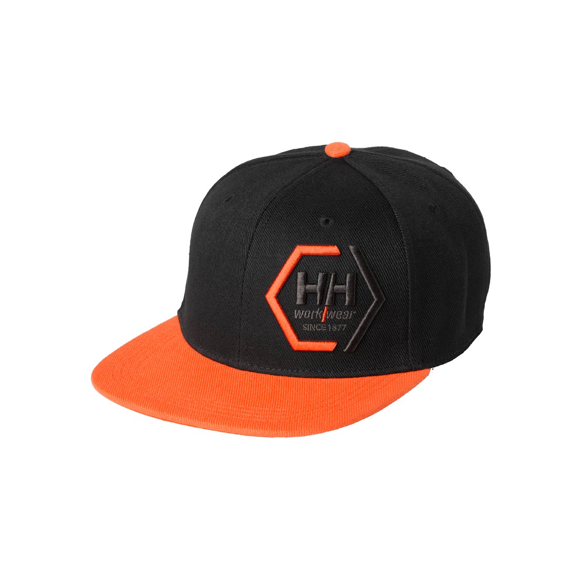 Helly Hansen Kensington Flat Brim Cap Black & Orange Helly Hansen Kensington Flat Brim Cap Black & Orange