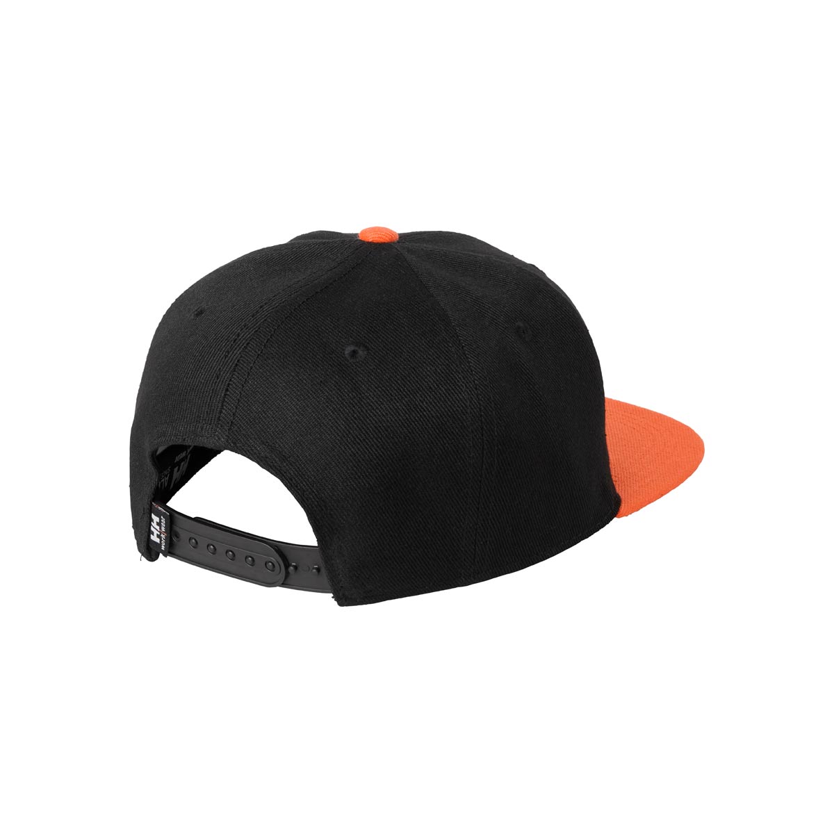 Helly Hansen Kensington Flat Brim Cap Black & Orange Rear Helly Hansen Kensington Flat Brim Cap Black & Orange Rear