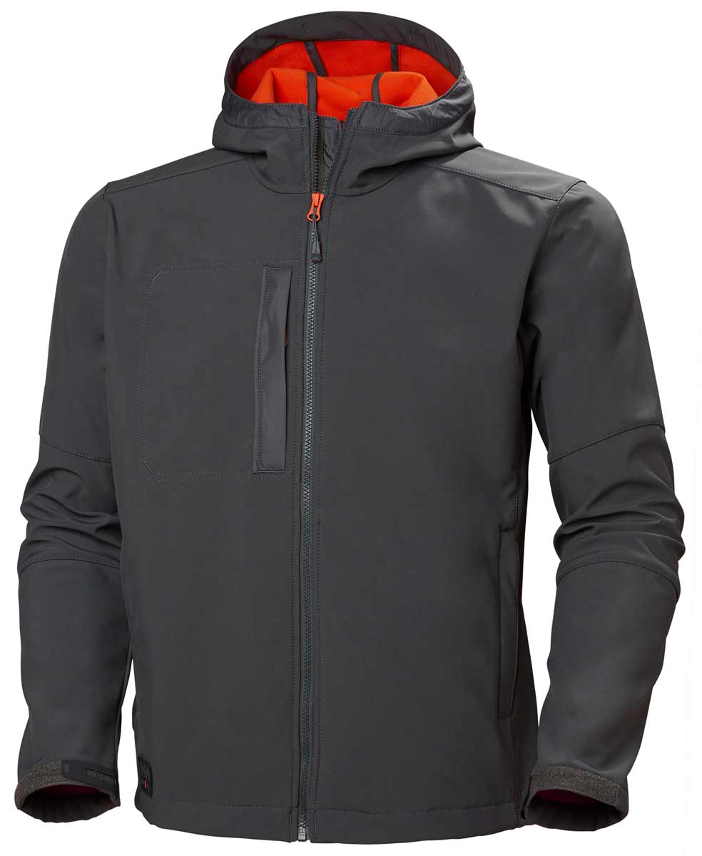 Helly Hansen Kensington Hooded Soft Shell Jacket Dark Grey Helly Hansen Kensington Hooded Soft Shell Jacket Dark Grey