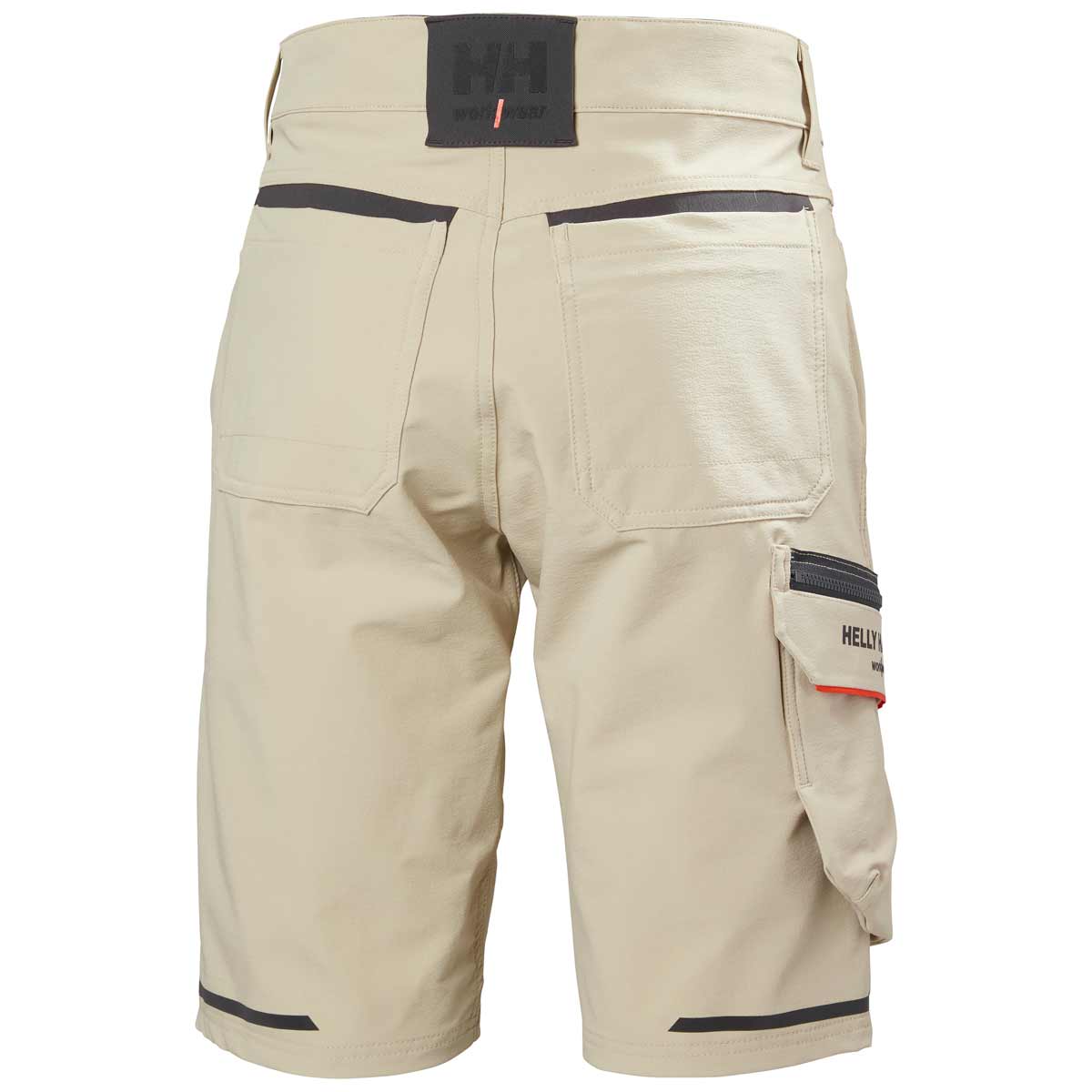 Helly Hansen Kensington Service Shorts Sandy Ebony Rear Helly Hansen Kensington Service Shorts Sandy Ebony Rear