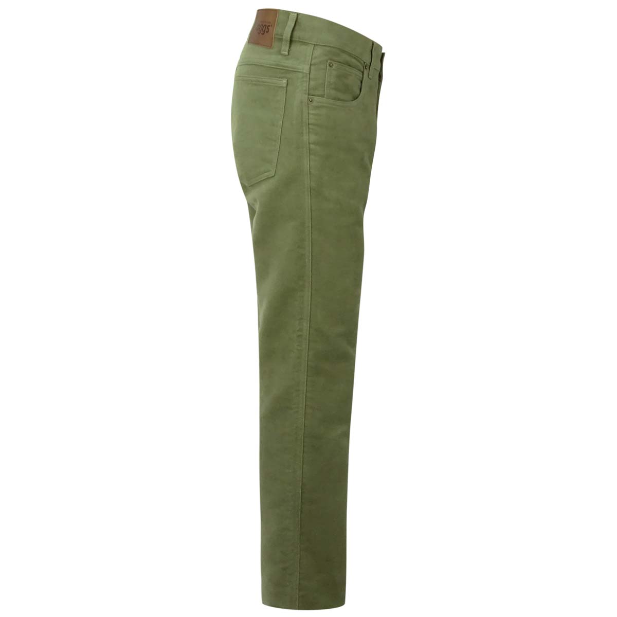 Hoggs of Fife Monarch II Moleskin Jeans - Lovat -- Side Hoggs of Fife Monarch II Moleskin Jeans - Lovat -- Side