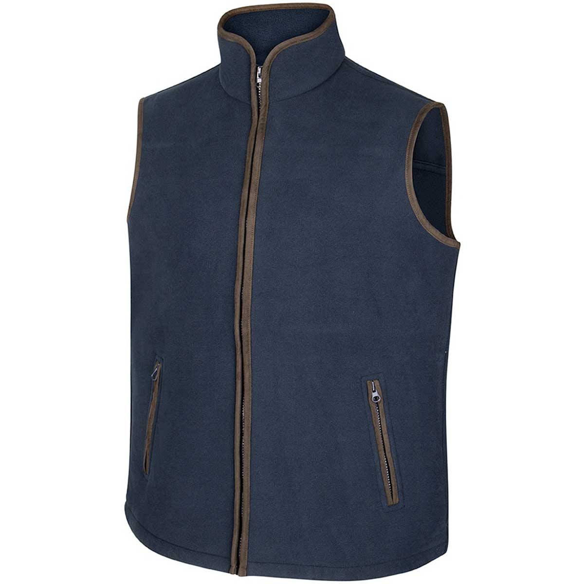 Hoggs of Fife Woodhall Mens Navy Fleece Gilet Hoggs of Fife Woodhall Mens Navy Fleece Gilet