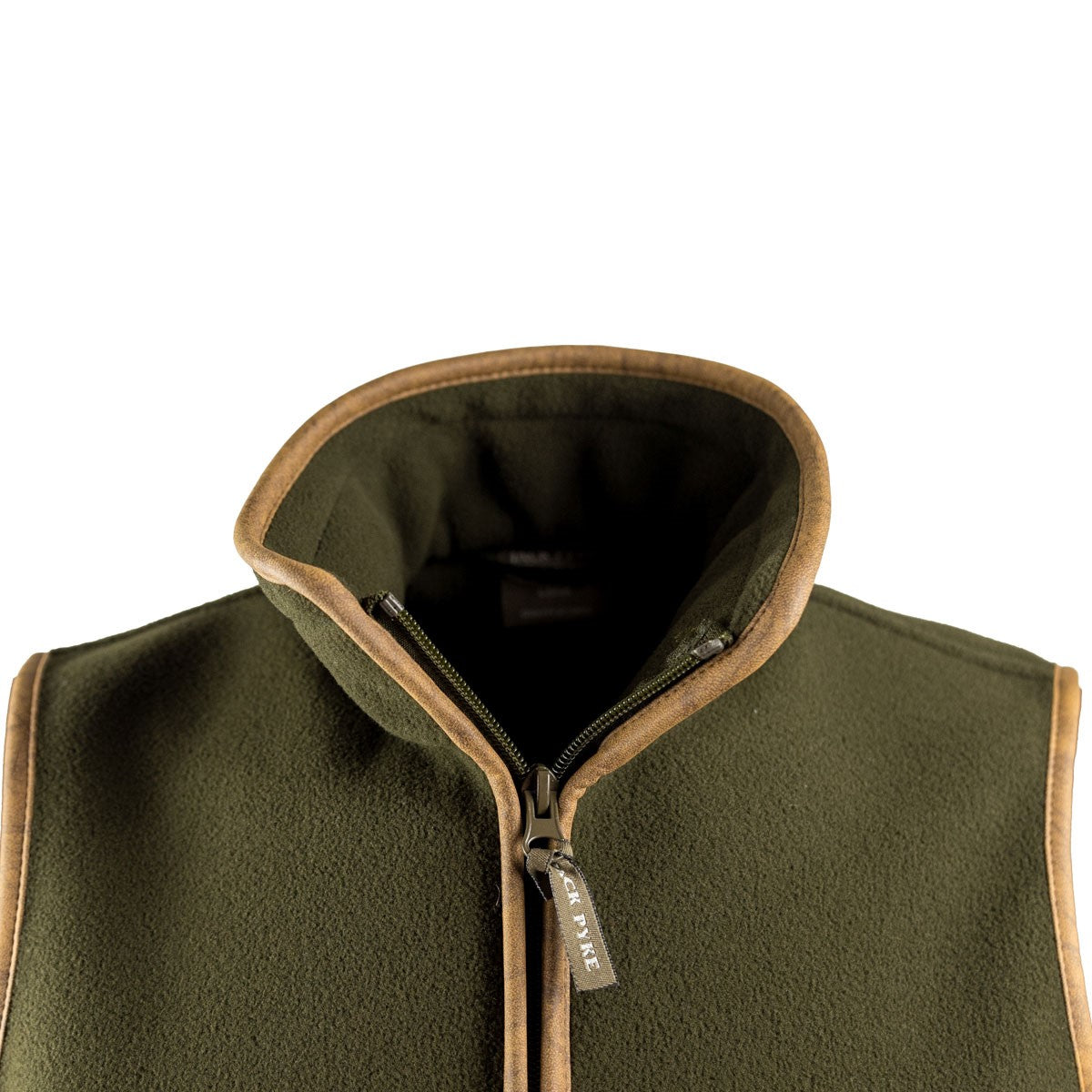 Jack Pyke Junior Countryman Gilet - Dark Olive - Collar Jack Pyke Junior Countryman Gilet - Dark Olive - Collar