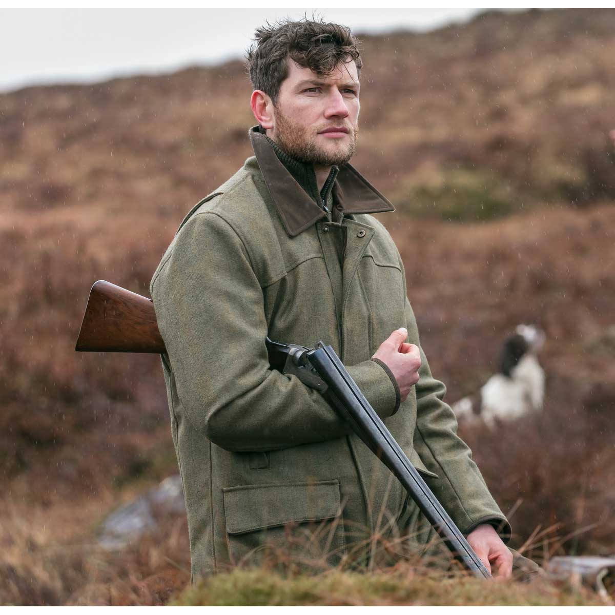 Hoggs of Fife Kinloch Technical Tweed Field Coat Hoggs of Fife Kinloch Technical Tweed Field Coat