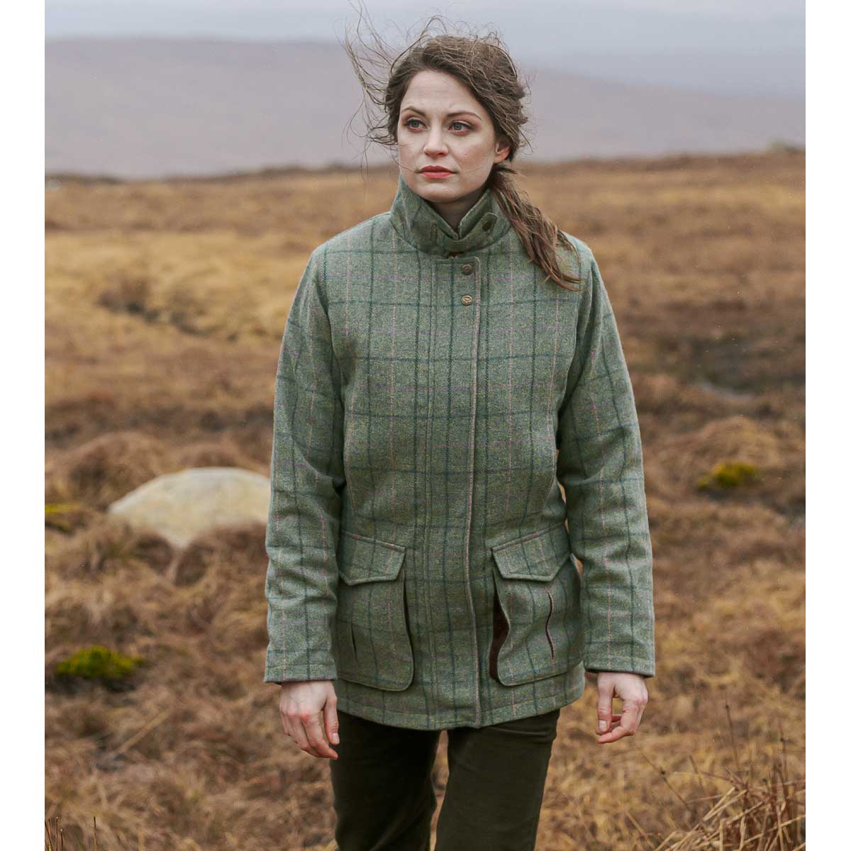 Hoggs of Fife Roslin Ladies Technical Tweed Field Coat Hoggs of Fife Roslin Ladies Technical Tweed Field Coat