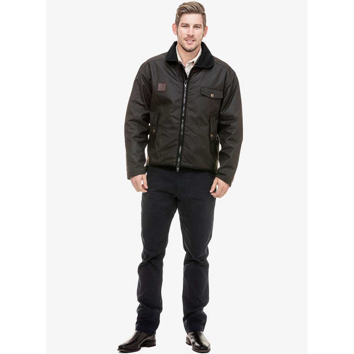Swanndri Waimak Wool-lined Oilskin Jacket Swanndri Waimak Wool-lined Oilskin Jacket