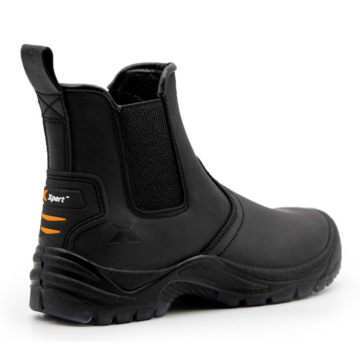 Xpert Defiant SBP Safety Dealer Boot Black Rear Xpert Defiant SBP Safety Dealer Boot Black Rear