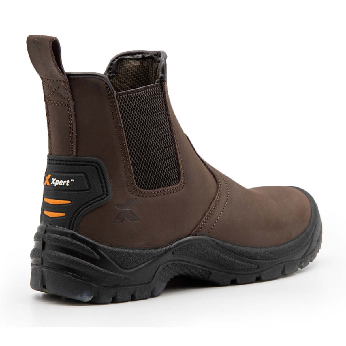 Xpert Defiant SBP Safety Dealer Boot Brown Rear Xpert Defiant SBP Safety Dealer Boot Brown Rear
