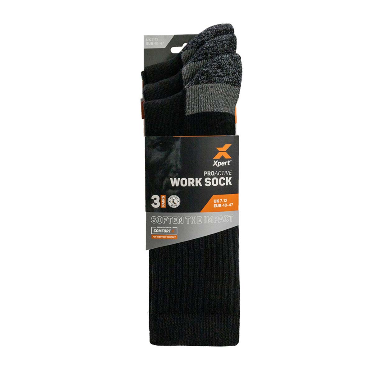 Xpert Pro Active Work Sock 3-Pack