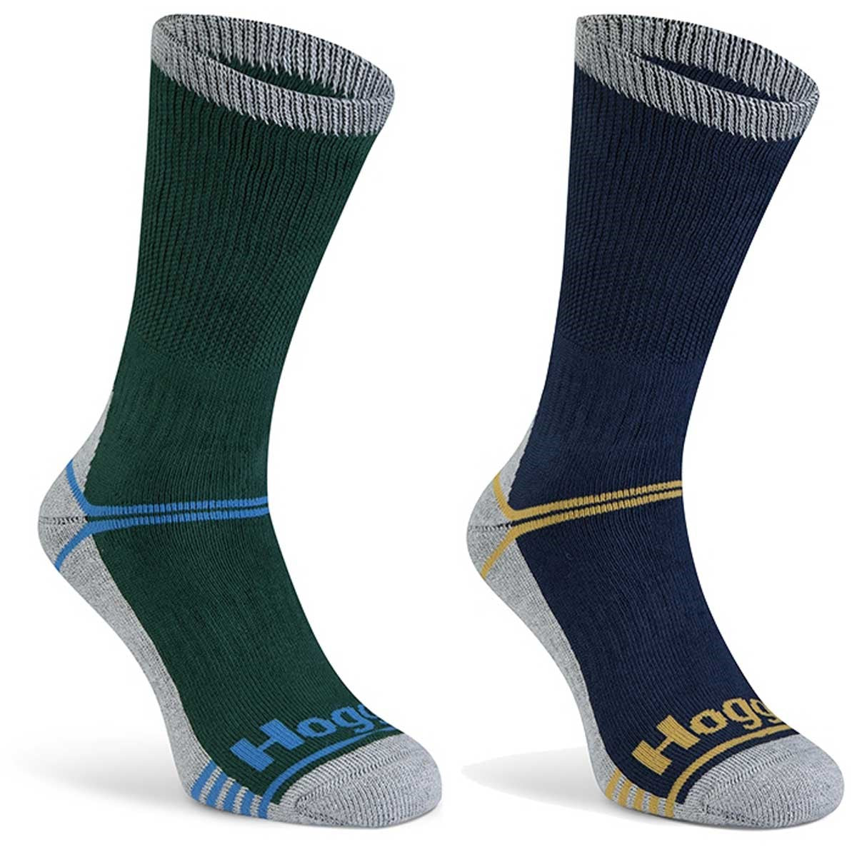 Hoggs of Fife Field & Outdoor Boot Socks - Green Navy Hoggs of Fife Field & Outdoor Boot Socks - Green Navy