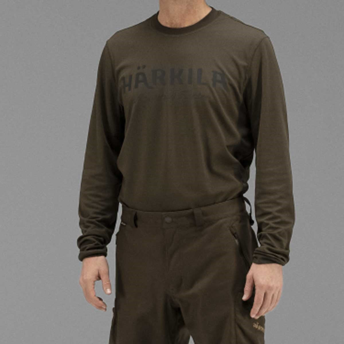 Harkila Mountain Hunter L/S T-Shirt - On Model Harkila Mountain Hunter L/S T-Shirt - On Model