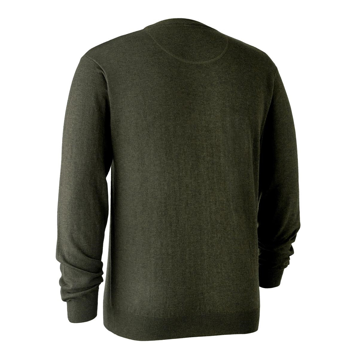 Deerhunter Kingston Knit V-Neck Jumper - Green Melange Deerhunter Kingston Knit V-Neck Jumper - Green Melange