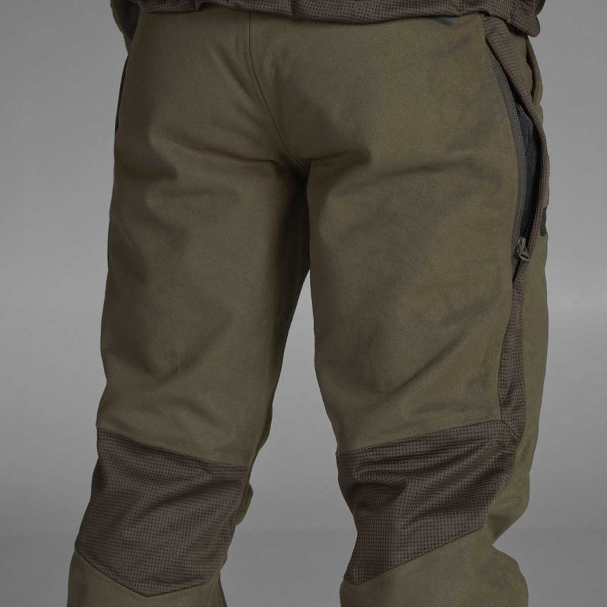 Seeland Climate Hybrid Trousers - Pine Green - on model Seeland Climate Hybrid Trousers - Pine Green - on model