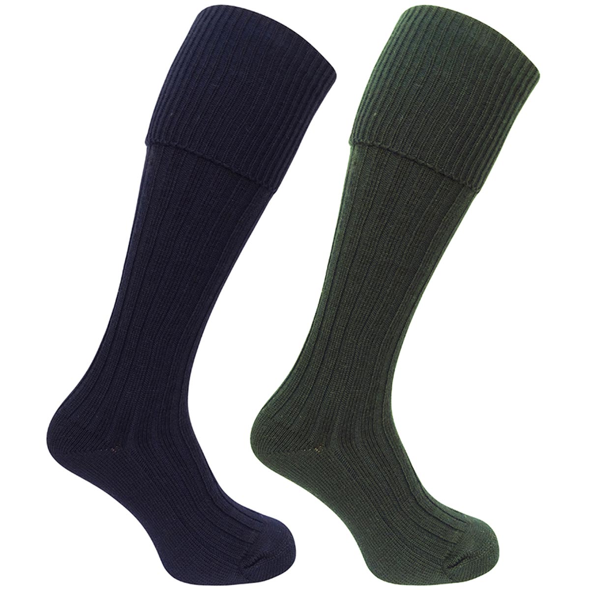 Hoggs of Fife Plain Turnover Top Sock (Twin Pack) Hoggs of Fife Plain Turnover Top Sock (Twin Pack)