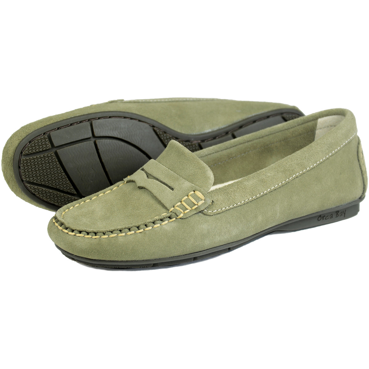 Orca Bay Florence Women's Suede Loafers Sage Orca Bay Florence Women's Suede Loafers Sage