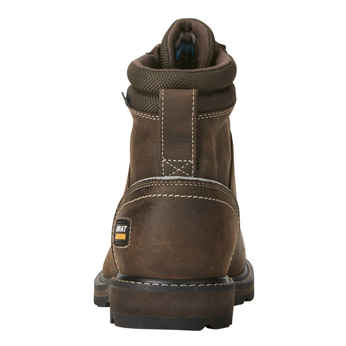 Ariat Men's Groundbreaker 6" H2O Boots - Brown - Rear Ariat Men's Groundbreaker 6" H2O Boots - Brown - Rear