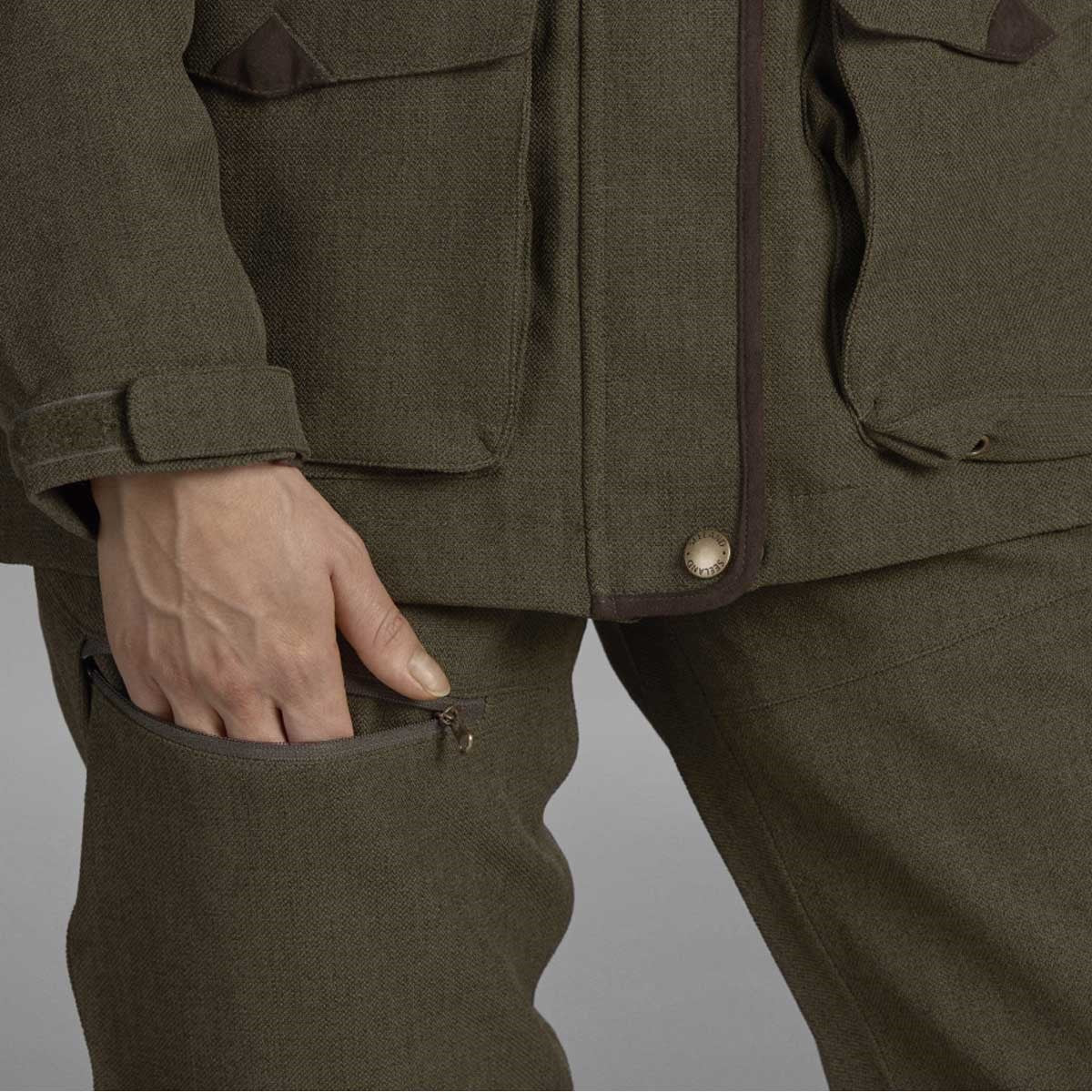 Seeland Woodcock Advanced Women's Trousers - Shaded Olive - pocket Seeland Woodcock Advanced Women's Trousers - Shaded Olive - pocket
