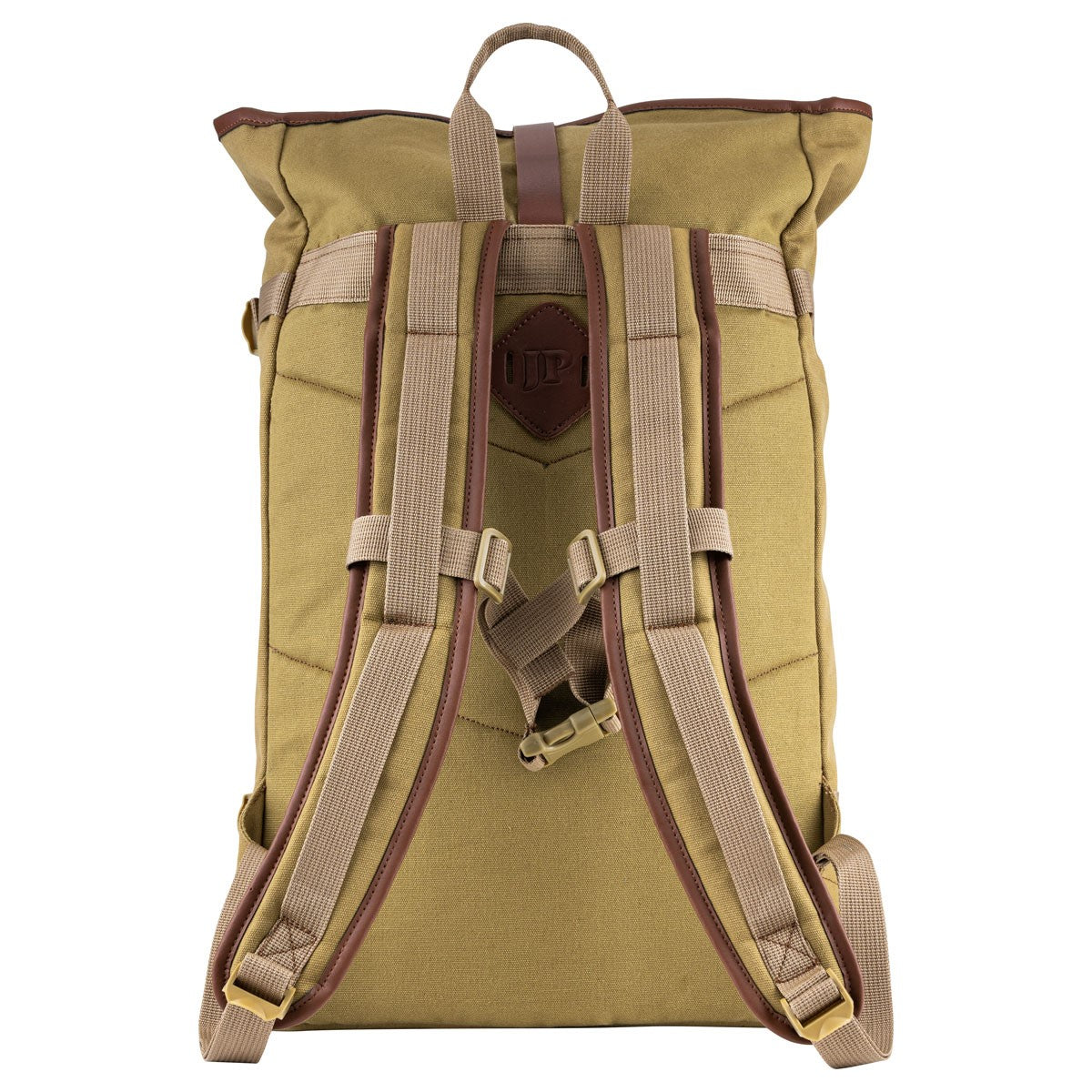 Jack Pyke Canvas Fold Top Rucksack - Fawn- rear Jack Pyke Canvas Fold Top Rucksack - Fawn- rear