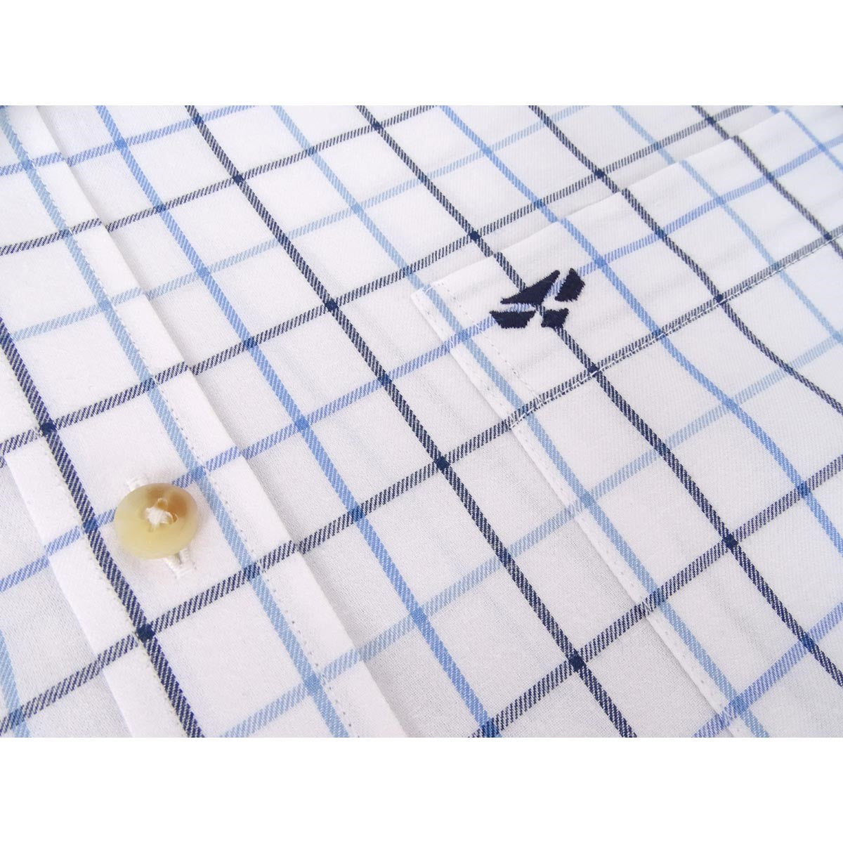 Hoggs of Fife Viscount Premier Tattersall Shirt - White Hoggs of Fife Viscount Premier Tattersall Shirt - White