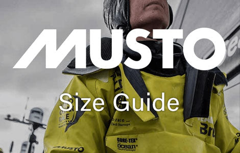 Musto Size Guide