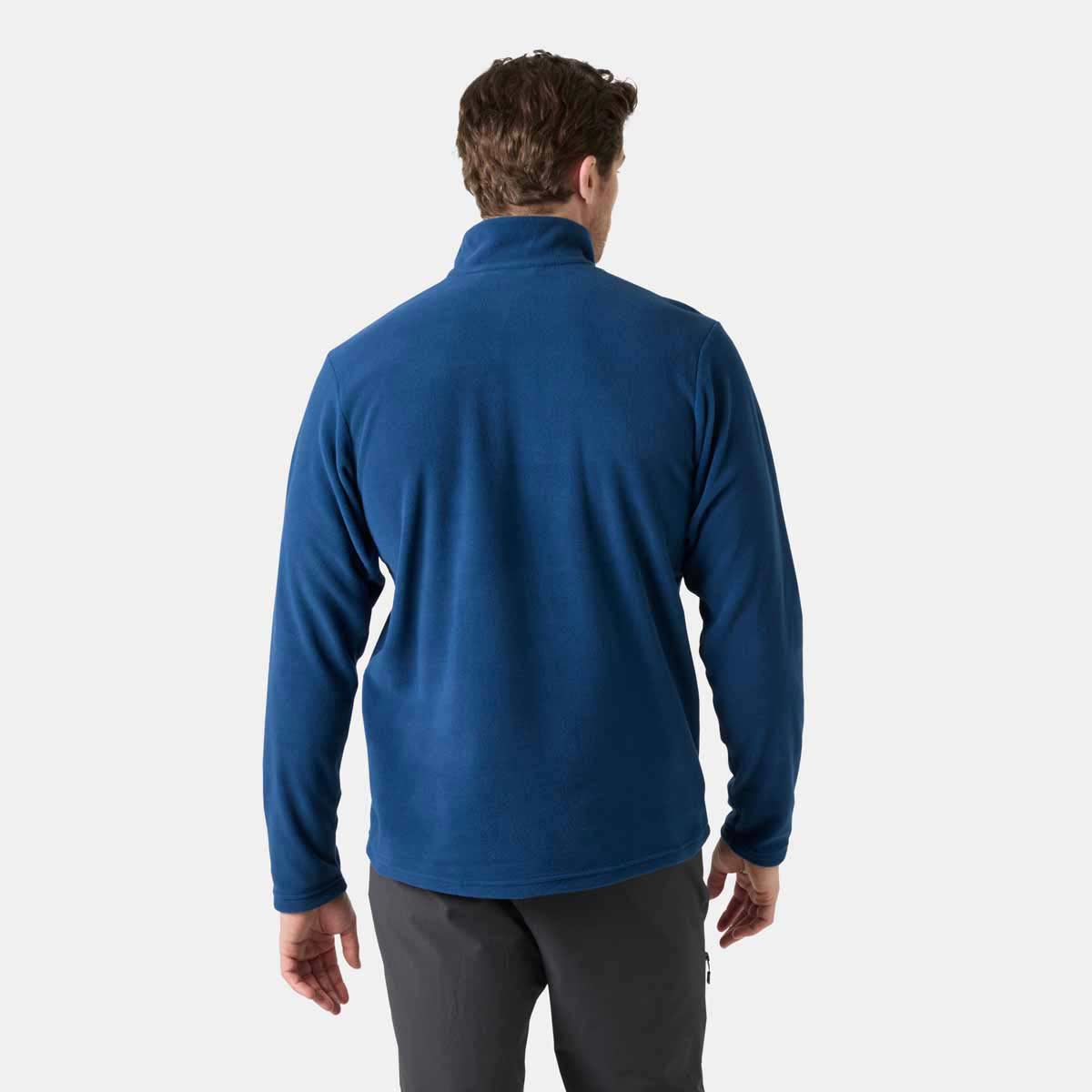 Helly Hansen Daybreaker 1/2 Zip Fleece - Dark Blue - on model - rear