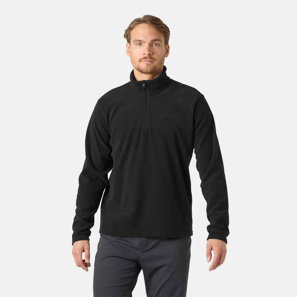 Helly Hansen Daybreaker 1/2 Zip Fleece - black - on model 