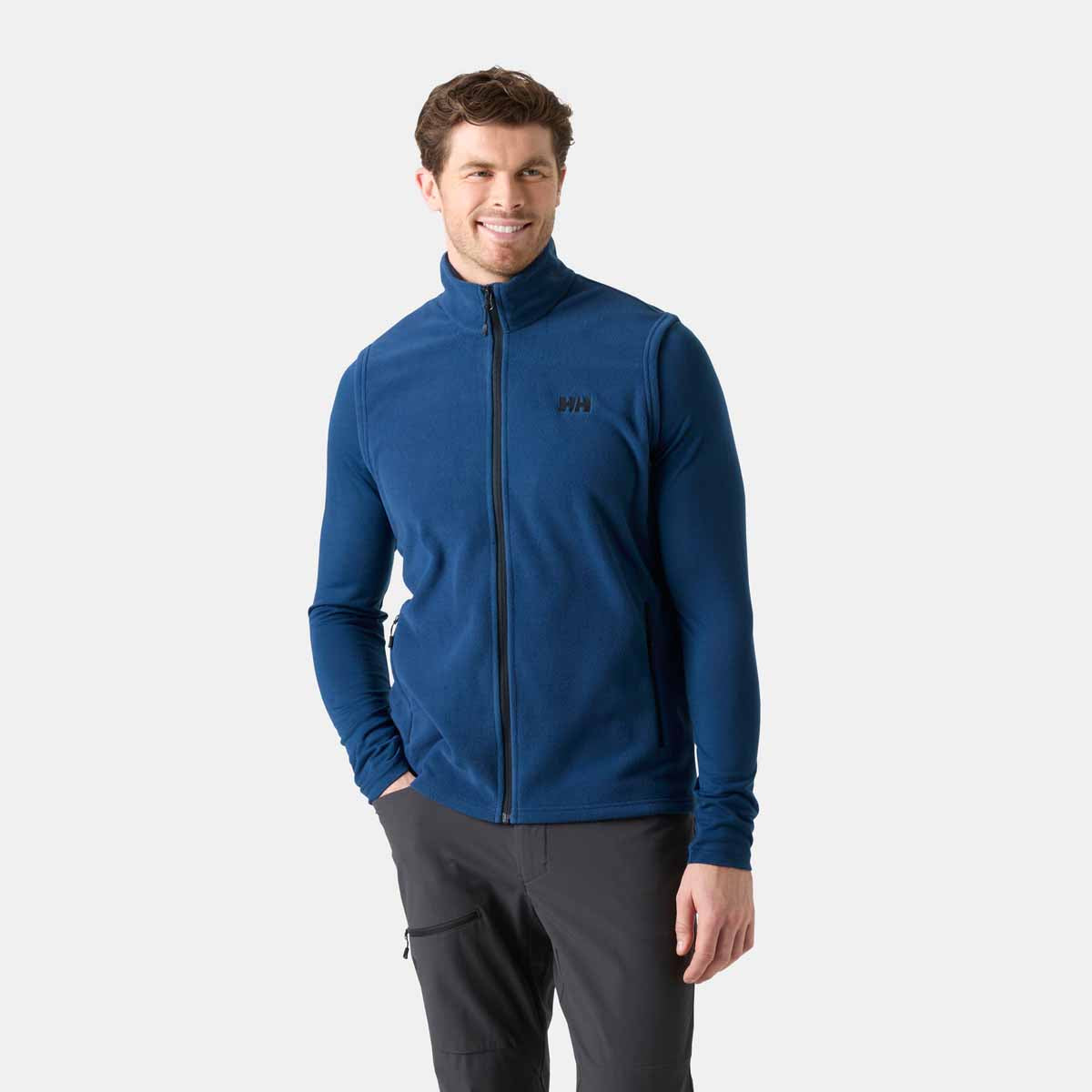 Helly Hansen Daybreaker Fleece Vest - dark blue - on model 