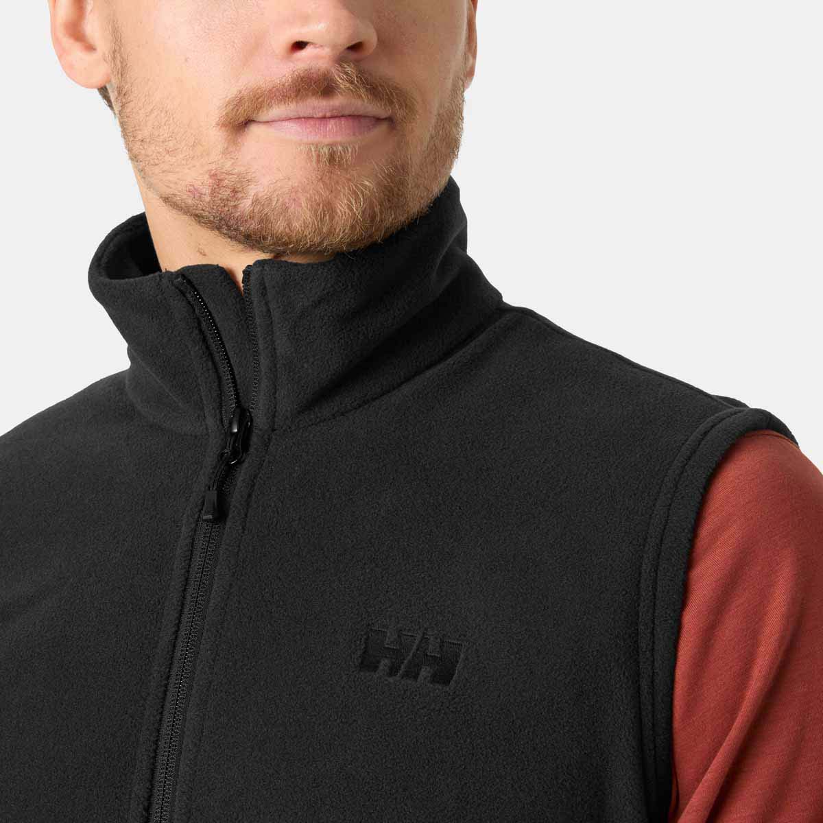 Helly Hansen Daybreaker Fleece Vest - Black - on model 
