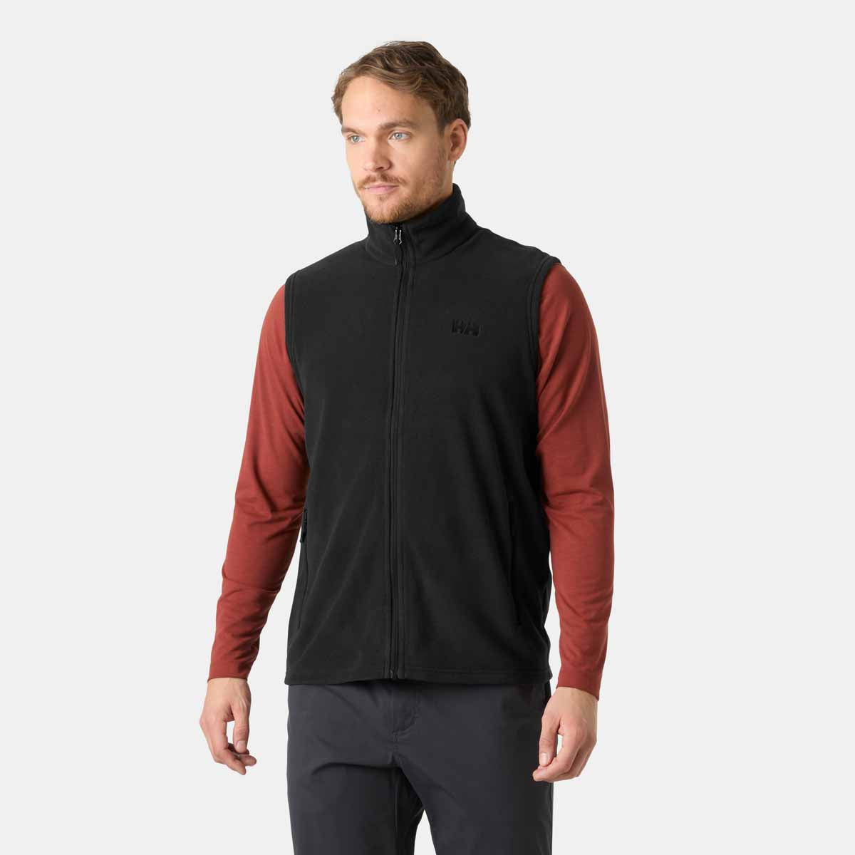 Helly Hansen Daybreaker Fleece Vest - Black - on model 