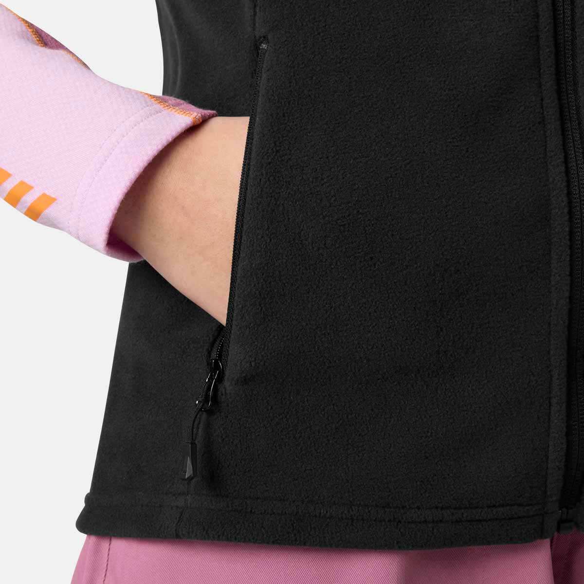 Helly Hansen Womens Daybreaker Fleece Vest  - Black - Pocket
