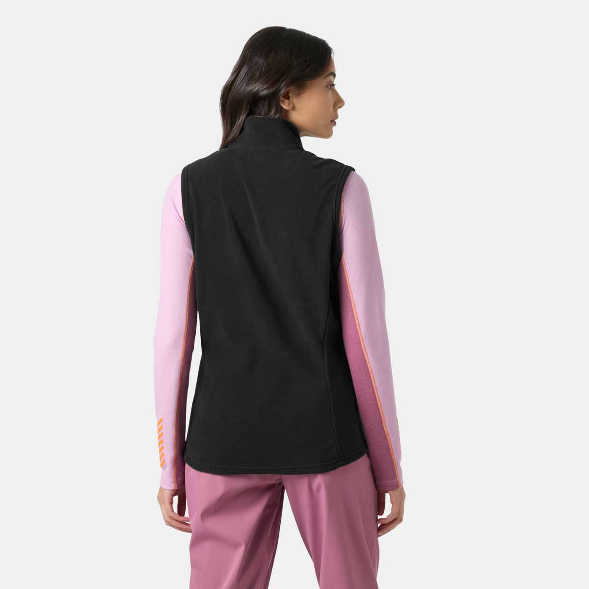 Helly Hansen Womens Daybreaker Fleece Vest  - Black - On Model