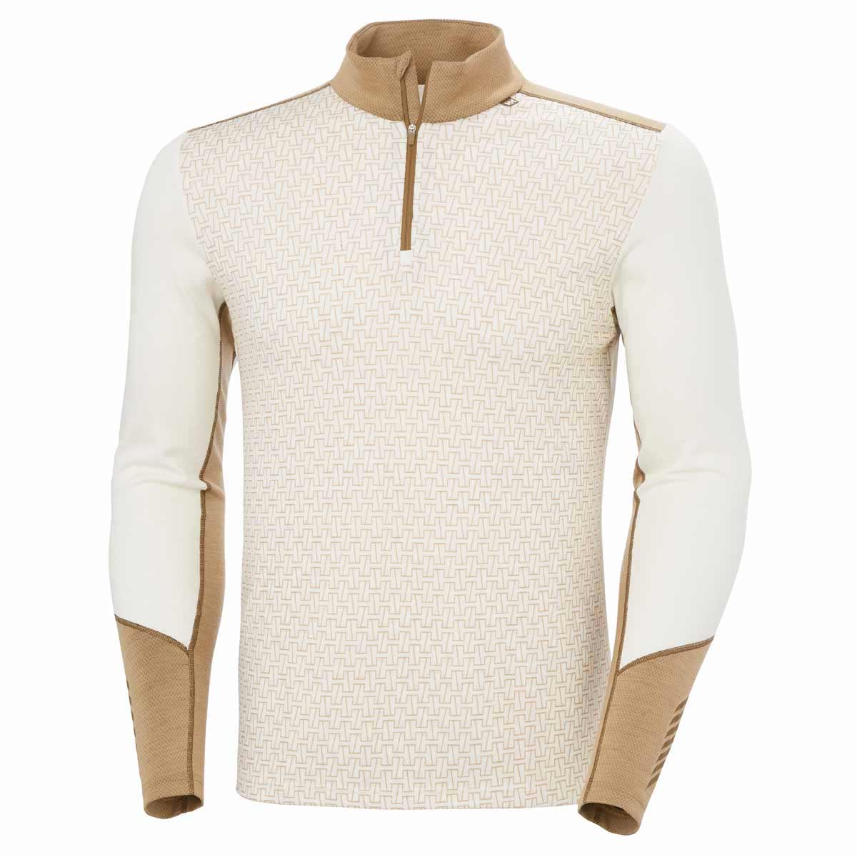 Helly Hansen Lifa Merino Midweight 1/2 Zip - Snow monogram AOP