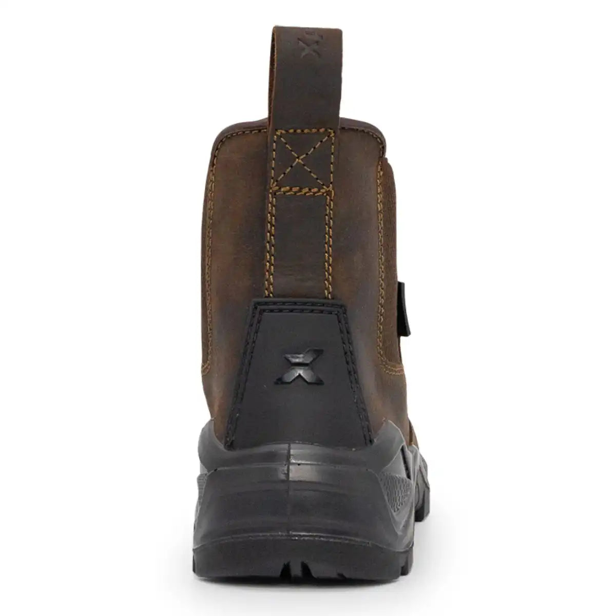 Xpert Defiant SBP Safety Dealer Boot Brown - Back Heel