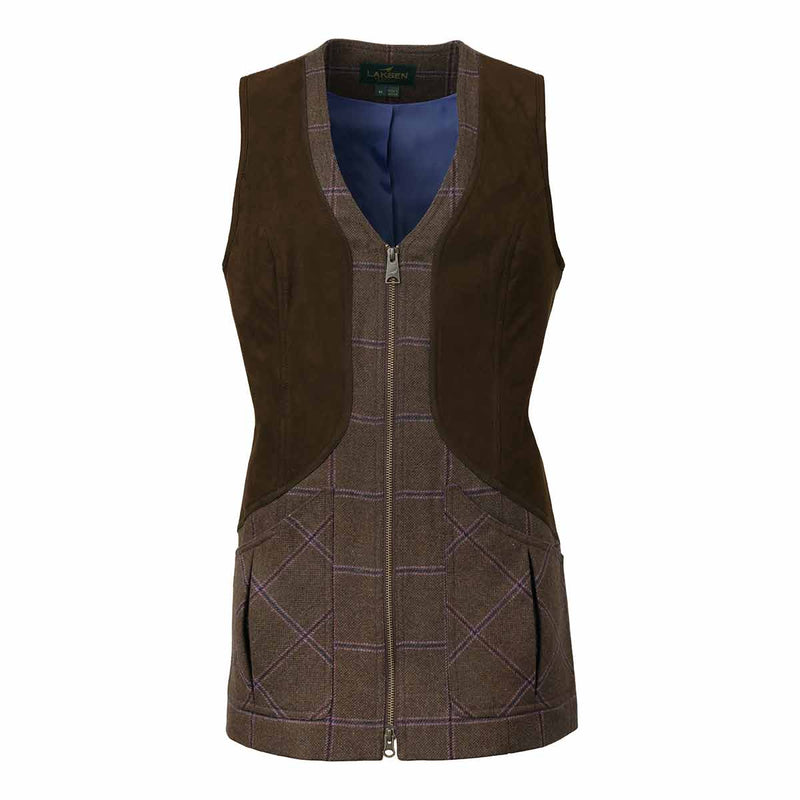 Laksen Pippa Women's Tweed Linhope Zip Shooting Vest