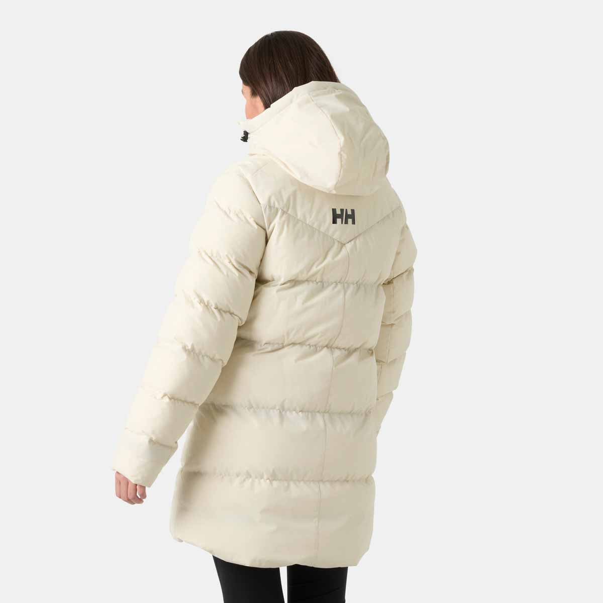 Helly Hansen Womens Adore Puffy Parka - cream - rear