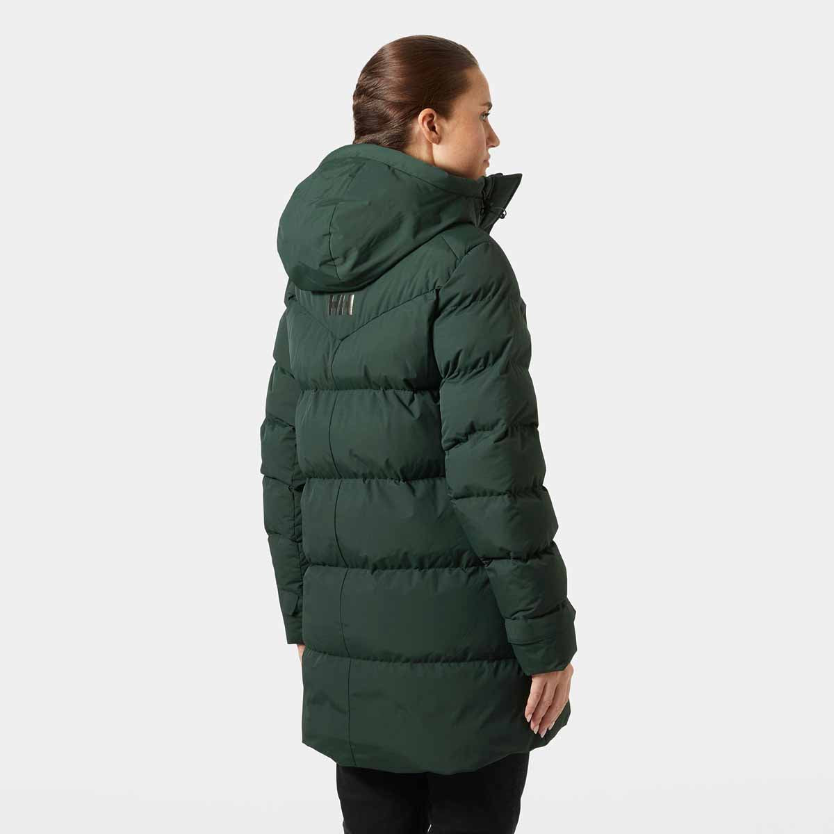 Helly Hansen Womens Adore Puffy Parka - dark jungle - rear