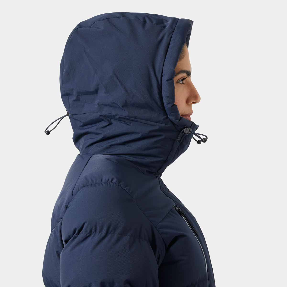 Helly Hansen Womens Adore Puffy Parka - Navy - hood